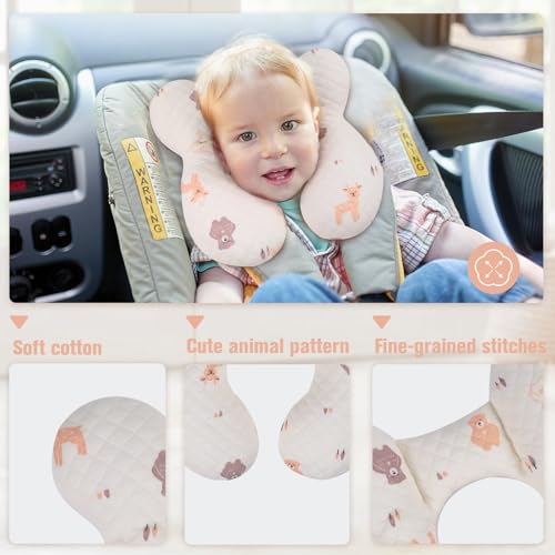 Almohada de cuello para bebé vocheer, algodón, soporte miniatura 2