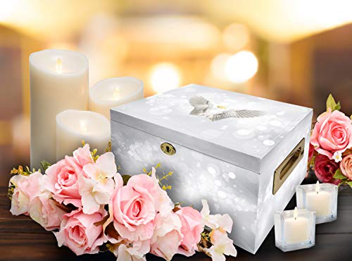 Image of Angel Cremation Urns for Human Ashes Adult Female Chest Urns for Ashes