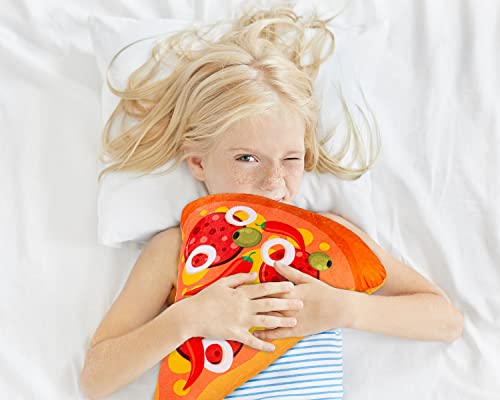 Ferocity Samt Kissen für das Kinderzimmer 40 cm Groß; Deko für Kinder Motiv Bunter Donut [091]