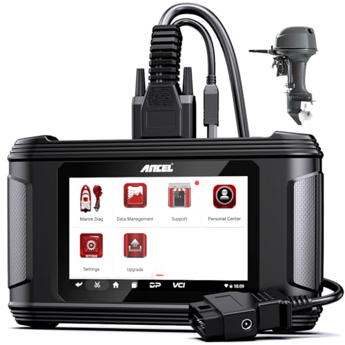 ANCEL MR500 Marine Diagnostic Tool for Yamaha (20032024) Jet Ski & Outboard Engine Scanner 15+ Service Functions Read/Clear Codes Live Data Active Tests