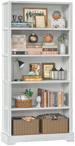 71 Inch Tall Bookcase, Modern Freestanding Bookshelf 9 Tier Bookcases, Large Open Display Shelf Storage Cabinet Organizer For Living Room, Home Office, Library, Bedroom (White - View #8