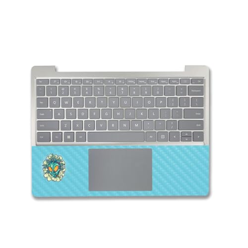 Image of MightySkins Carbon Fiber Skin Compatible with Microsoft Surface Laptop Go 3 (2023) Full Wrap Kit - in Outer Space | Protective Durable Textured Carbon Fiber Finish | Made in The USA