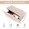 XFSRG Pochette Femme Brillante Plissés Élégant Enveloppe Soirée Clutch avec Chaîne Détachable pour Fête Mariage(Champagne) #3
