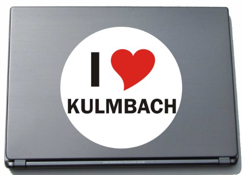 I Love Sticker Decal Adesivo su portatile Laptop Skin 297 mm con città nome Kulmbach