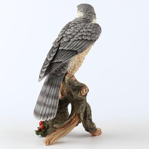 Figurita de Escultura de Animal Halcón de Poliresina Pintada a Mano miniatura 6