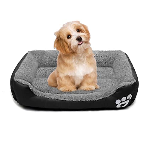 ZEEXIPDR Dog Bed Cat Bed Pet Bed Suitable for small and medium-sized pet sofa bed,dog bed made of soft lambswool and PP cotton provides a sleeping environment for dogs,washable dog sofa