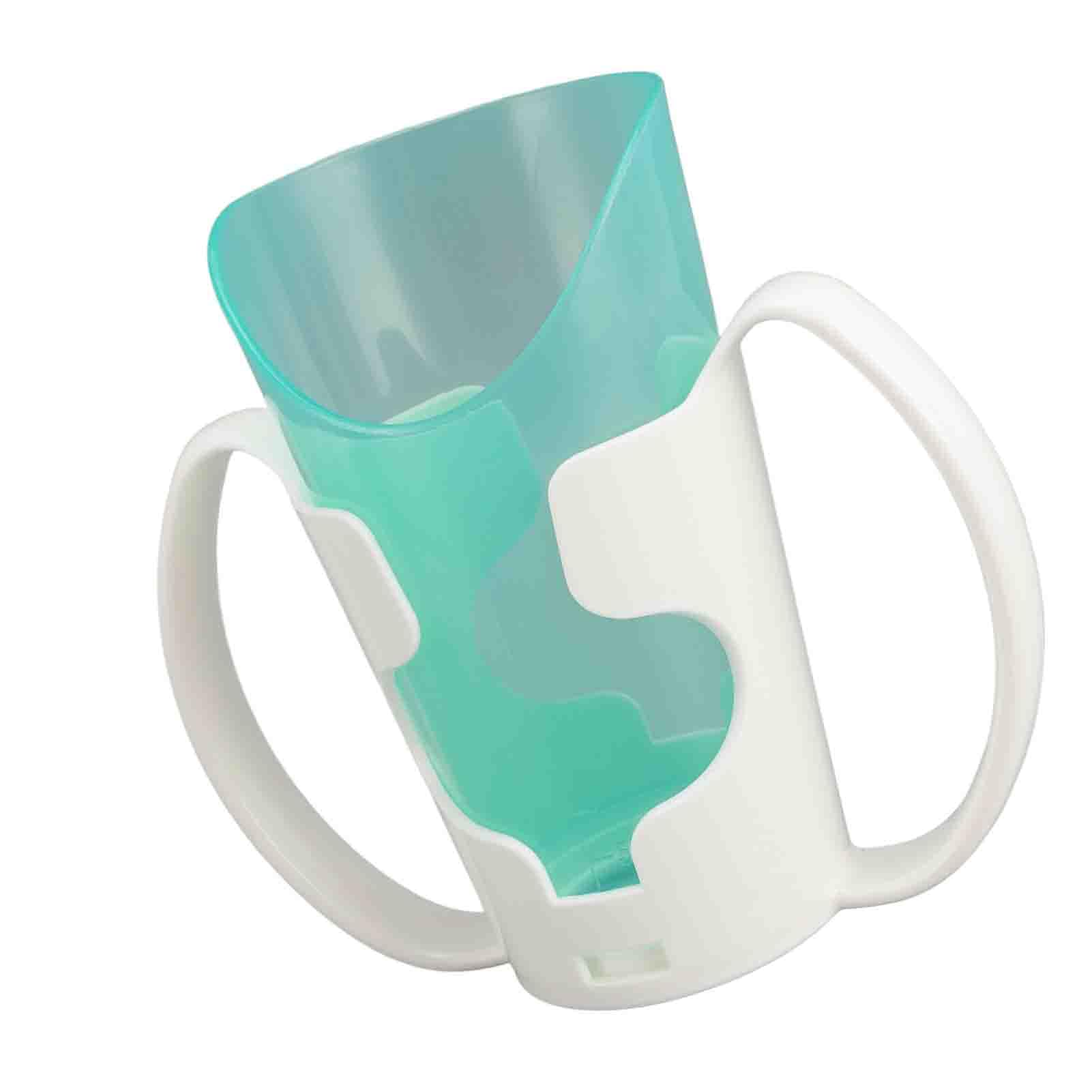 Fyearfly Tazze per adulti per anziani, tazza con 2 manici, Bicchieri a prova di fuoriuscite per anziani, senza fuoriuscite, per adulti, per pazienti disfagi, per pazienti disabili, tazze per pazienti