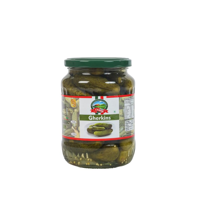 Gherkins in Glass Jar - Pack of 1 (680 gm) | Crunchy, Tangy Pickles | Perfect for Snacks, Salads & Sandwiches (B0D9Q84FBN) Amazon Price History, Amazon Price Tracker