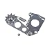 UAUS Adjustable Chain Tensioner W/Chain Guide CNC Silver Fit 415 Chain For 49cc 66cc 80cc Engine Motorized Bike Bicycle