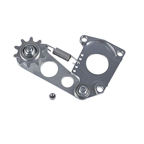 UAUS Adjustable Chain Tensioner W/Chain Guide CNC Silver Fit 415 Chain For 49cc