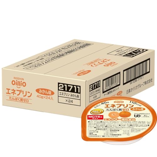 日清オイリオ エネプリン みかん味 24個入り MCT配合 栄養補助食品 介護食 高カロリー