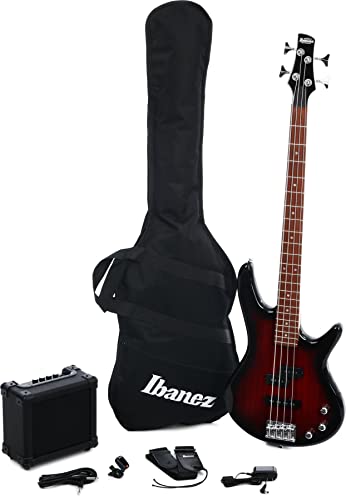 Ibanez Jumpstart IJSR190N - Paquete de bajo - Nogal Sunburst