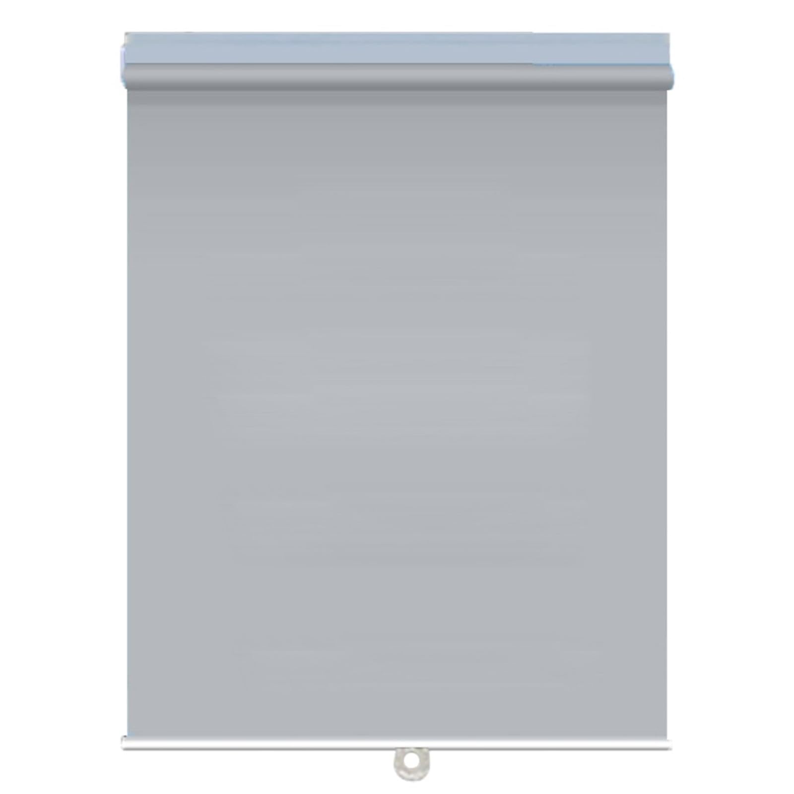 Cordless Blackout Roller Shades Thermal Insulated Waterproof Polyester, No Drill Spring-Loaded Blinds with Free-Stop, Self-Adhesive Lightweight Shades for Bedroom Office RV Sliding Doors(Gray,50W x 15