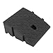 VELATEMOR Curb Ramp Industrial PVC 2,200lbs Weight Capacity for Car Truck Motorcycle, Driveway Sidewalk Loading Dock Black 9.84 X 10.63 X 4.33in