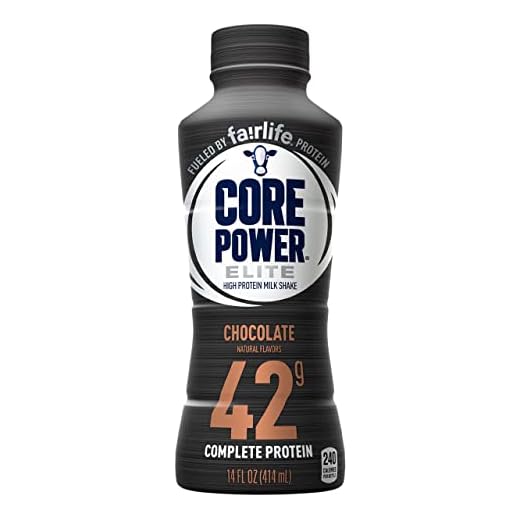 Core Power by fairlife Elite High Protein (42g) Milk Shake, 14 fl oz bottles, (Pack of 12) (Chocolate)