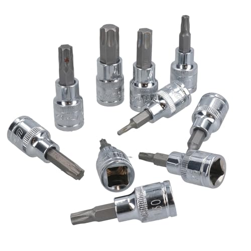 Clés douilles 3/8 robustes profil etoile et hexagonal H2 à T55 - 7