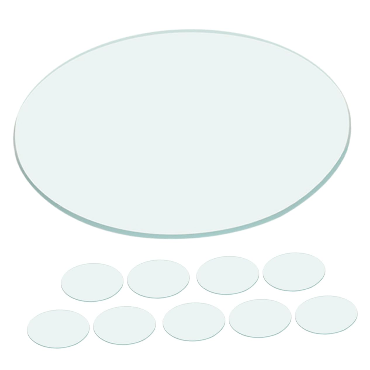 10pcs Transparent Watch Glasses for Laboratory Beakers Sturdy and Smooth Surface for Experiment Observation Liquid Spill Prevention