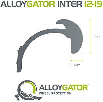 Set of 4 Inter AlloyGator Wheel Protectors 12 to 19 (Black)