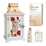 Daughter Gifts from Mom, Mother's Day Birthday Gifts for Daughter from Mom, Mother Daughter Gift Figurine Lantern - Daughter Graduation Christmas Gifts Idea