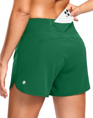 Image of G Gradual Women's Running Shorts with Mesh Liner 3 inch Workout Athletic Shorts for Women with Phone Pockets
