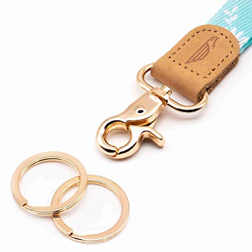 Image of POCKT Keychain Wristlet for Women and Men, Cute Wrist Lanyard for Keys, Short Key Chain Strap for Car Keys, Wallet, ID Badge & Phone | Daisy