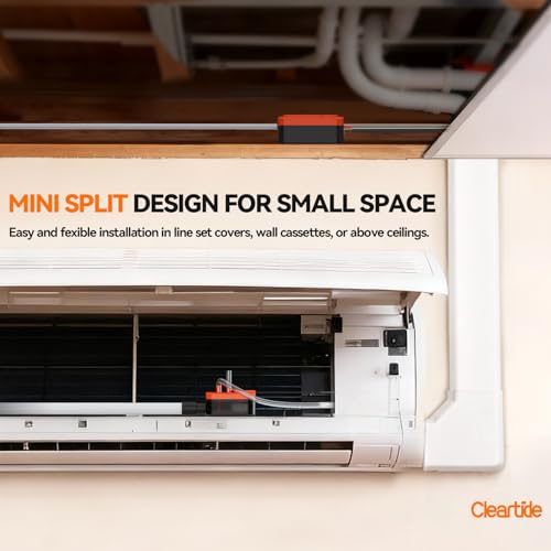 Cleartide Mini Split HVAC Condensate Pump, 10.6 GPH, 110V/240V, Automatic Safety Switch, AC Condensate Removal for Air Conditioner, Furnace, Dehumidifier