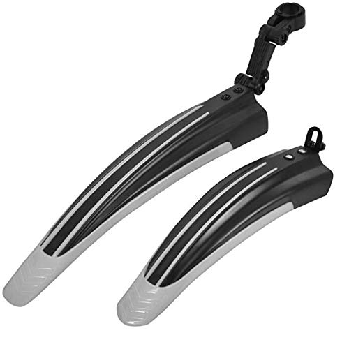 NEW BARLEY Bicycle Mudguards, Mountain Bike Mud Tiles, Front and Rear Rainguards Mud Two-Section Angle Adjustment Mudguard Angle