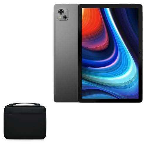 BoxWave Case Compatible with Blackview Oscal Pad 13 - Hard Shell Briefcase, Slim Messenger Bag Briefcase Cover Side Pockets - Jet Black