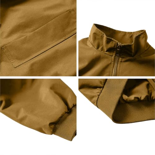 Light Jackets for Men Long Sleeve Zip Up Mens Casual Jacket for Fall - image 6