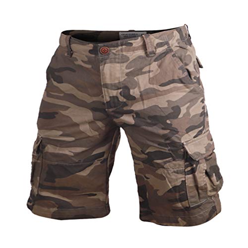 Muscle alive men hiking shorts outdoor relaxed-fit camo…