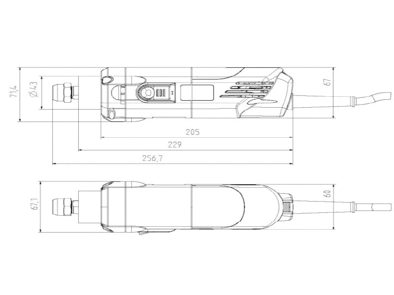 Fräsmotor AMB 800 FME / 800 W / 10.000 29.000 1/min.