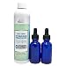 12% Hydrogen Peroxide Food Grade - 8 oz with 2 Blue Cobalt Bottle Droppers