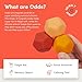 Speks Odds Soft Silicone Fidget Magnets | Silent Stress Relief Toys | Textured Magnetic Balls for Adults & Teens 14+ | Orange