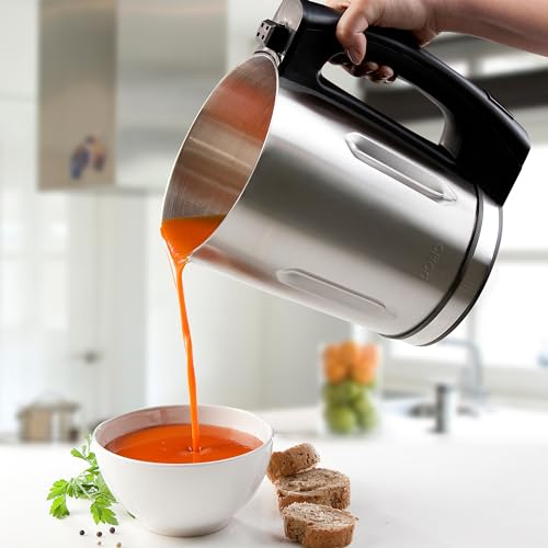 DOMO DO498BL Mixeur à soupe - 1,6 L - Blender mixeur pour smoothies, compotes et boissons végétales - 3 programmes - Argent/Noir – Image 5