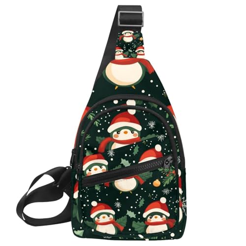 Mochila cruzada de pingüino multicolor para liberar tus manos al entrenar y viajar