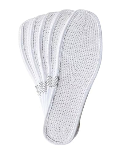 Image of 5 Pairs Insoles for Women, Zero Drop, Cotton Insoles, Washable & Reusable, Sweat Absorbing & Odor Control, US Women 7.5 /Men 6 /EU 40 - Minimalist & Breathable