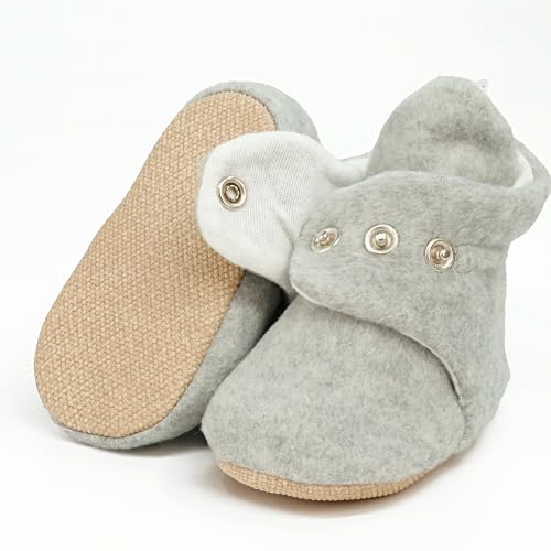 Ella Bonna Fleece Baby Booties, Warm Organic Infant Booties2