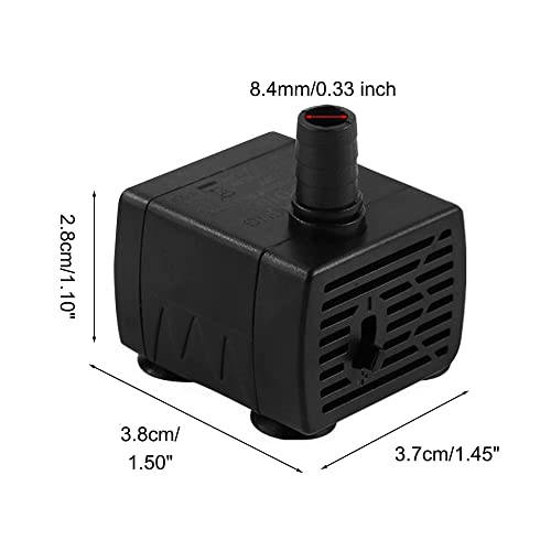 Mini Pet Water Pump, Quiet USB Submersible Water Pump for Aquariums Fish Tank Pond, 5w Raising 90cm-100cm - Image 4