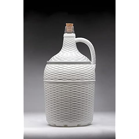 Garrafa de 5 litros de cristal con asa y corcho Cover