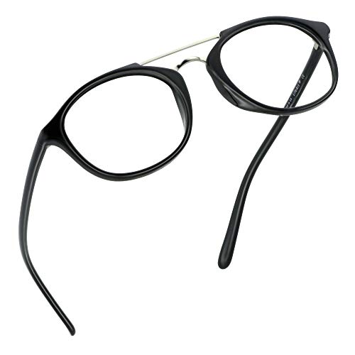 LifeArt Blue Light Blocking Glasses, Anti Eyestrain, Computer Reading Glasses, Gaming Glasses, TV Glasses for Women Men, Anti Glare (Black, 3.75 Magnification)