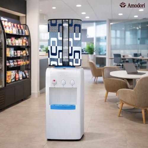 Image of Multicolor 20 Litre Water Dispenser Bottle Cover | Waterproof & Dustproof PVC Fabric | Reusable Protective Cover for 20L Water Can (geometric-16)
