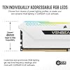 CORSAIR DDR4-3600MHz デスクトップPC用 メモリ VENGEANCE RGB PRO SLシリーズ 32GB [16GB×2枚] CMH32GX4M2D3600C18W (PC4-28800) ホワイト #4