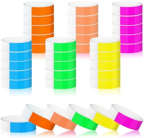 800 Bracelets D'Identification En Papier - 8 Couleurs - Pour Événements, Festivals, Équipes - Imperméables