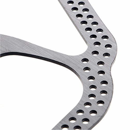 160mm Disc Brake Rotor with 6 Bolts Stainless Steel Bicycle Rotors Fit for Road Bike, Mountain Bike, MTB, BMX (Stainless Steel, 2pcs) - Thumbnail 3