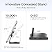 EF ECOFLOW Rapid Pro 3-in-1 Wireless Charger Stand, Qi2.2 35W Fast Portable Wireless Charger, Foldable Charging Station for iPhone 17/16/15/14, Apple Watch, AirPods (Not Power Bank), Black