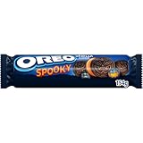 OREO Vanilla Flavour Spooky Halloween Biscuits, Pumpkin Designed Cookies, 154 g (Pack of 1)