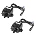MOUNTAIN_ARK 2 Pack 63 GPH (240L/H) Submersible Water Pump DC 12V 3.6W 9.8ft Lift for Fish Tank Pumping, Rockery Water, Bonsai Fountain,Fresh Water Only