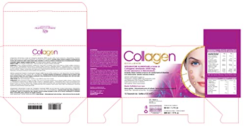 Bottega Di Lungavita Natural Products Integratore Alimentare Collagen Excellence A Base Collagene, Acido Ialuronico E Resveratrolo, Arricchito Con Vitamine E Sali Minerali, Collagene Da Bere. - 2