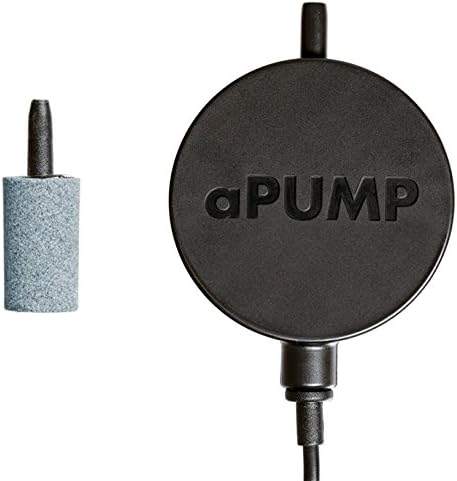 aPump Silent Air Pump for up to 26 gallons, Silent Fish Tank Oxygen Pump with Air Stone and Silicone Tube, 110V