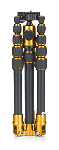 Mefoto Classic Aluminum Backpacker Travel Tripod Kit - Hot Yellow (A0350Q0Y) #TOP2